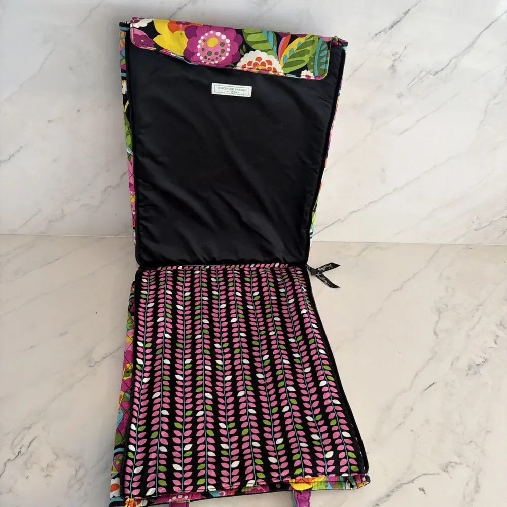 Vera Bradley Va Va Bloom Floral Triple Compartment Laptop Tote EUC